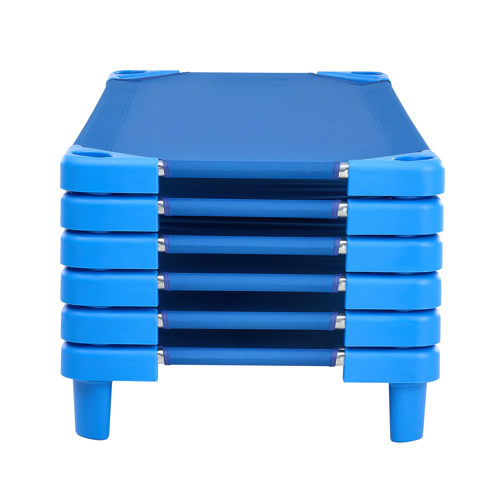 Stackable Toddler Nap Cots For Daycare And Preschool Blue Set_voghion.com